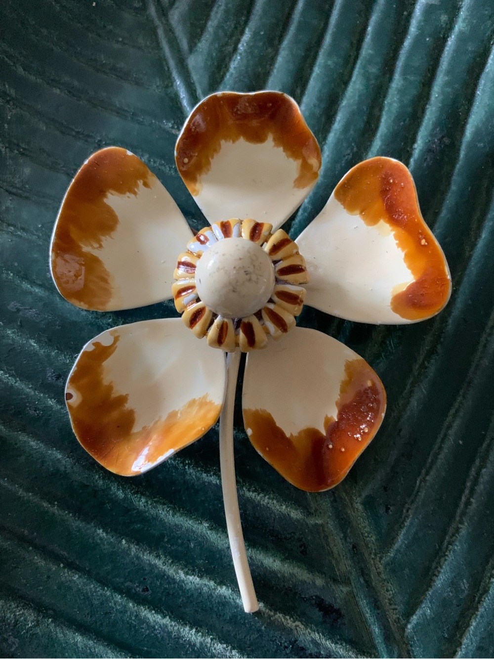 Vintage Dogwood Flower Brooch